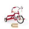 czerwony rowerek trójkołowy